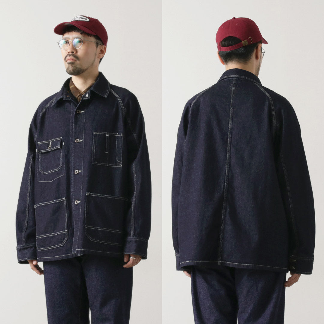 ORDINARY FITS / Denim coverall jacket one-wash