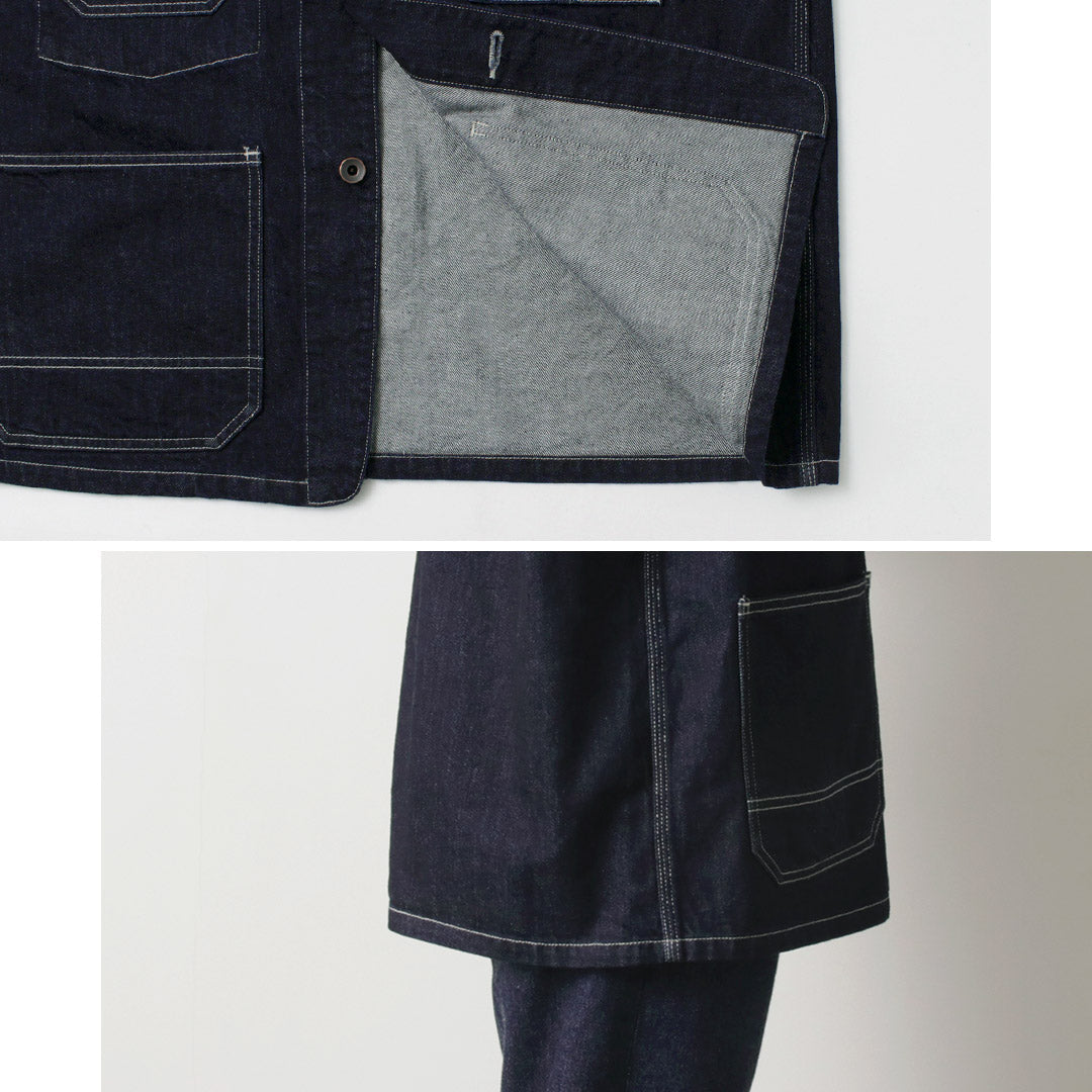 ORDINARY FITS / Denim coverall jacket one-wash