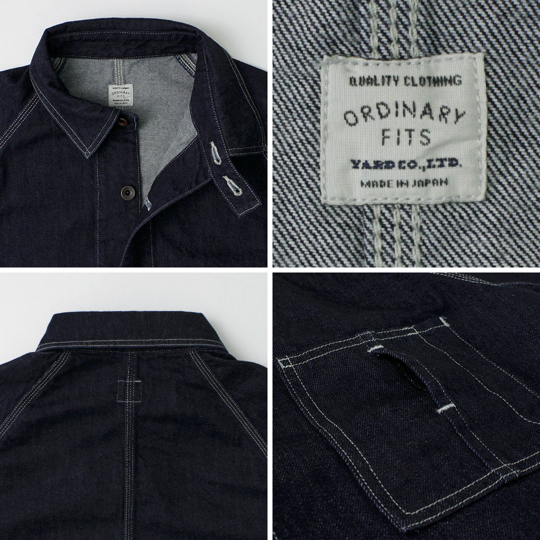 ORDINARY FITS / Denim coverall jacket one-wash