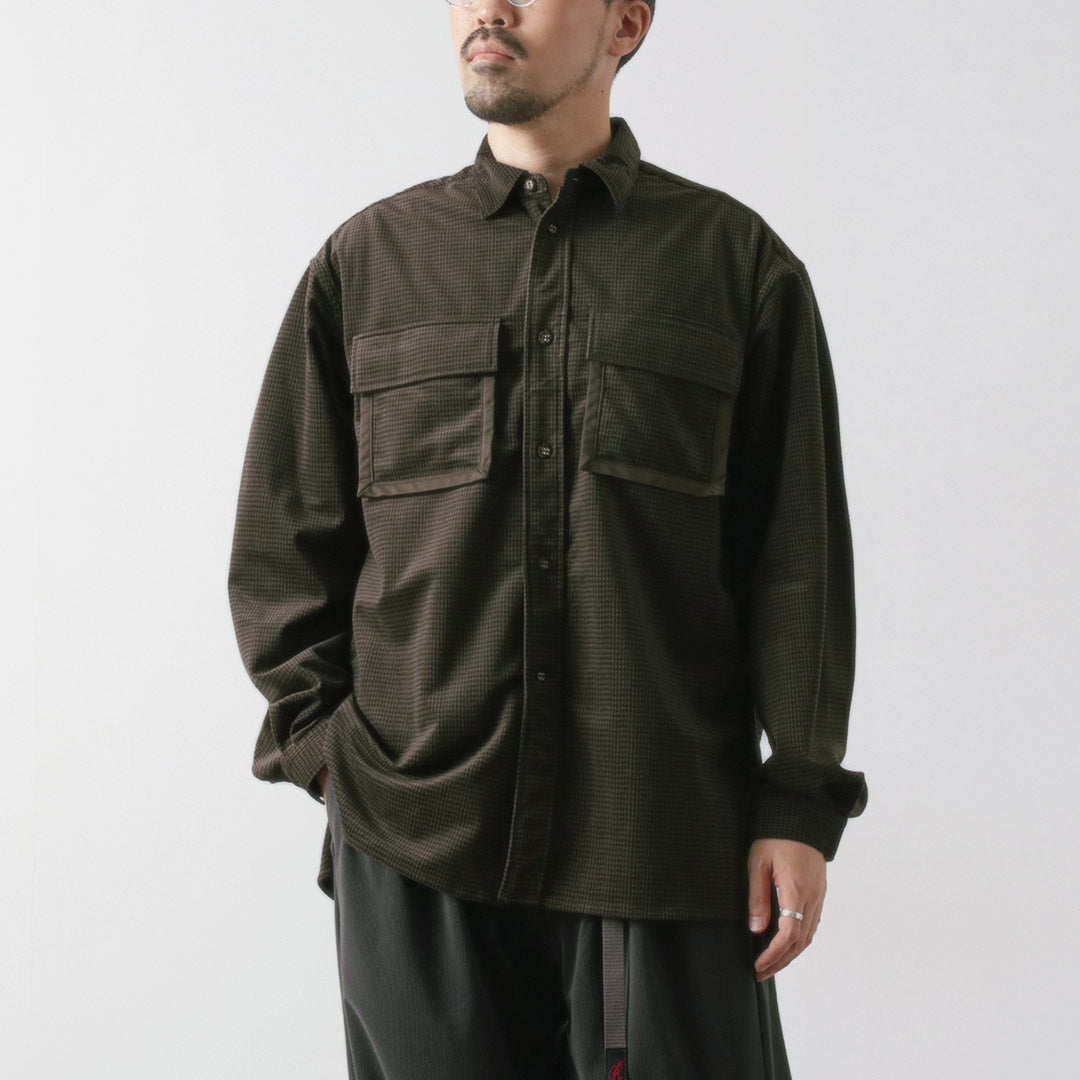 WHITE MOUNTAINEERING / Mid Gusset Sleeve Tricot Check Shirt