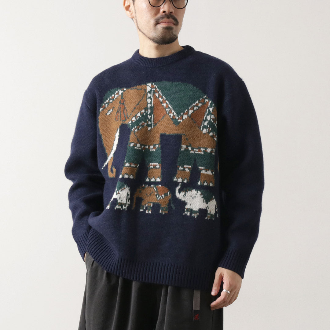 WHITE MOUNTAINEERING / Elephant Crewneck Pullover Knit