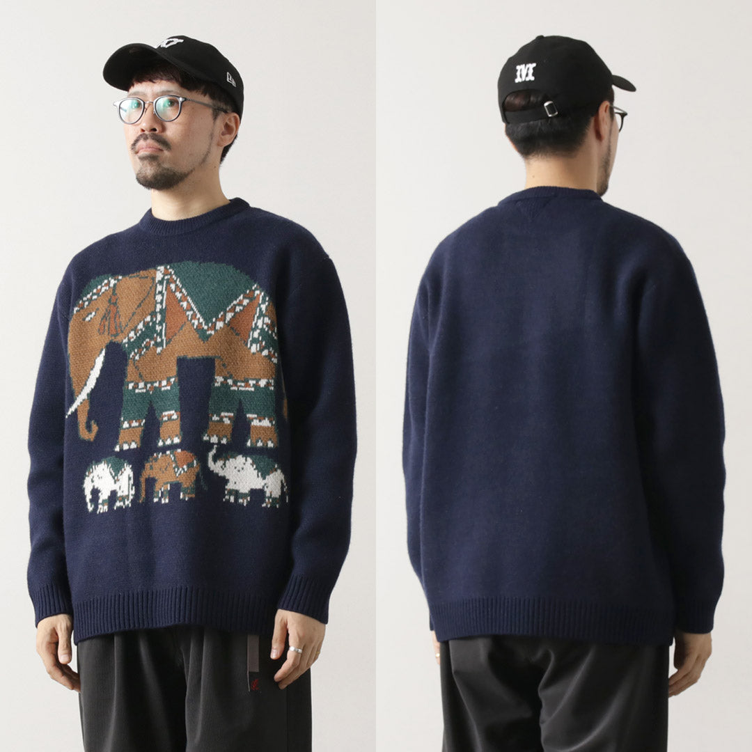 WHITE MOUNTAINEERING / Elephant Crewneck Pullover Knit