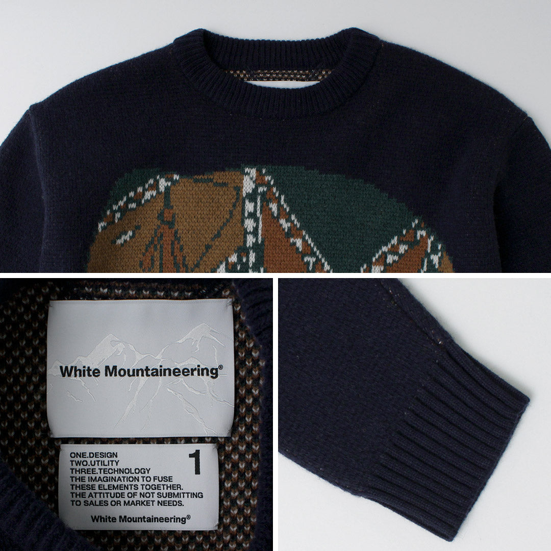 WHITE MOUNTAINEERING / Elephant Crewneck Pullover Knit