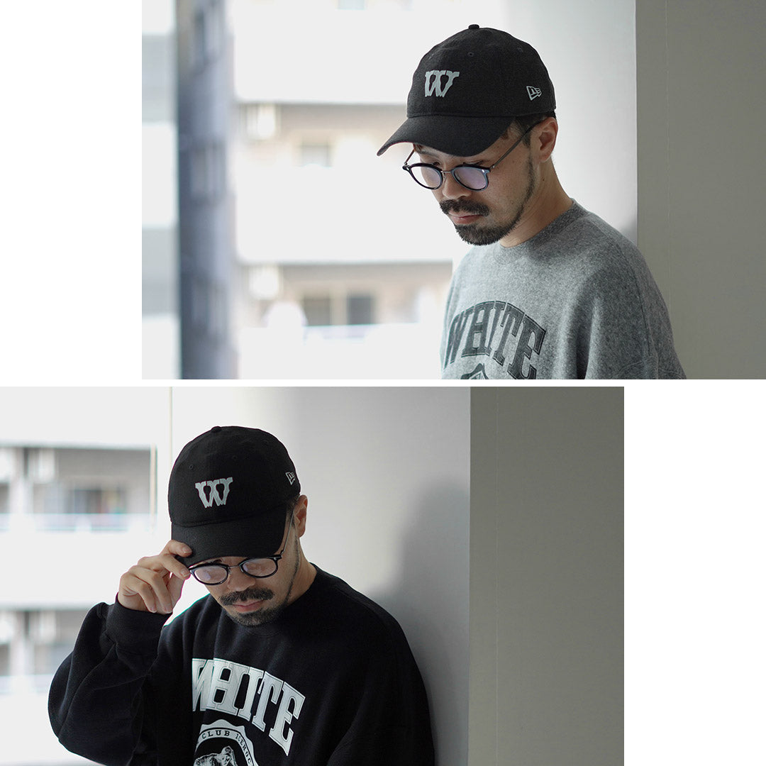 White Mountaineering / White Mountaineering New Era Collaboration 6 panel de logotipo Cap