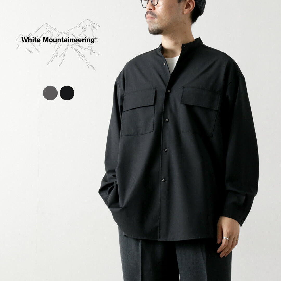 WHITE MOUNTAINEERING / Stretch Band Collar Shirt