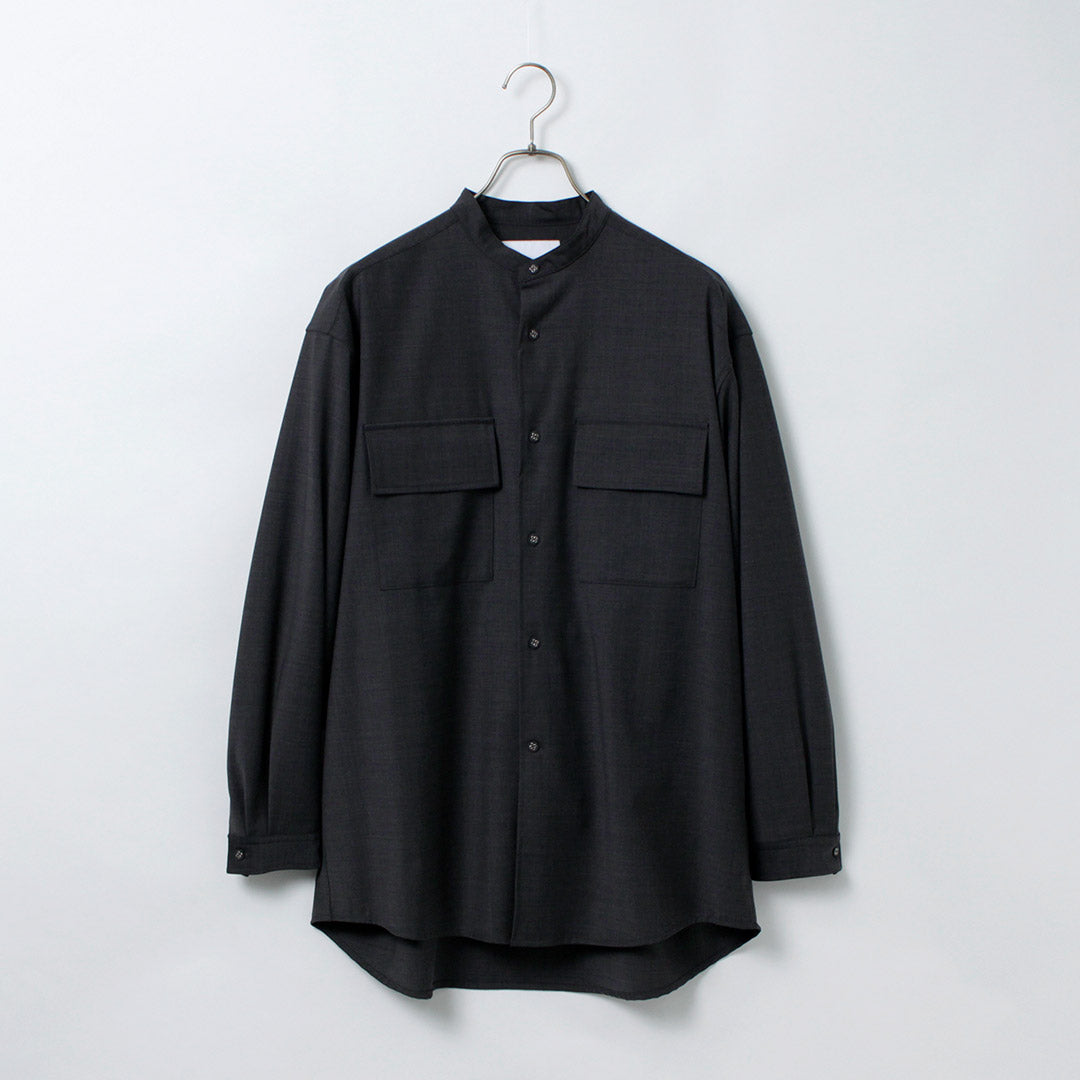 WHITE MOUNTAINEERING / Stretch Band Collar Shirt