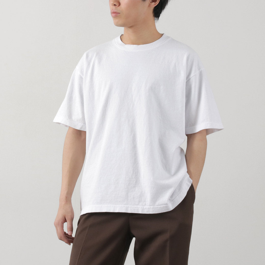 광산 / 짧은 슬리브 승무원 티셔츠