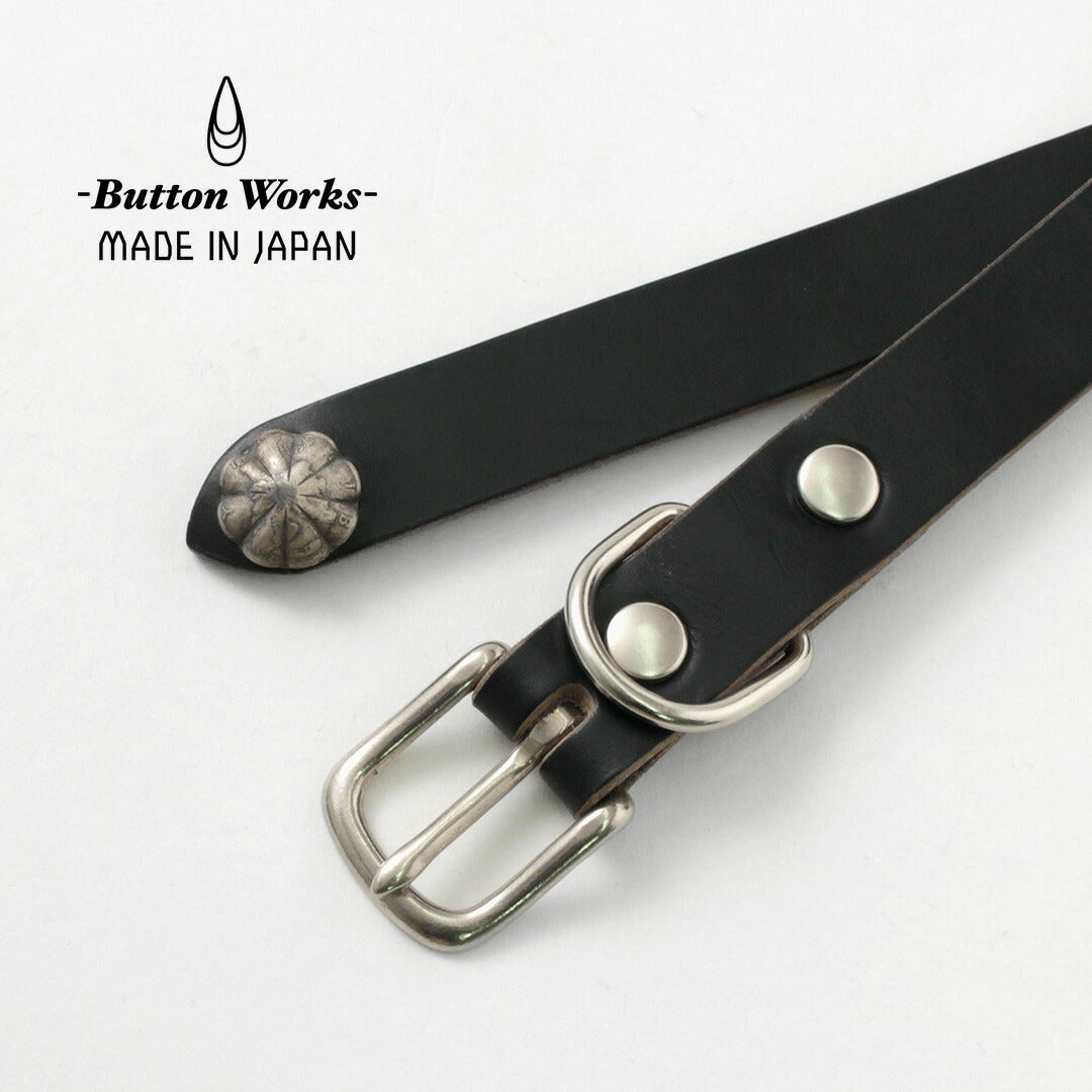 BUTTON WORKS / North & Judd Chromexcel Narrow Leather Belt