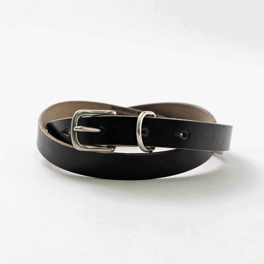 BUTTON WORKS / North & Judd Chromexcel Narrow Leather Belt