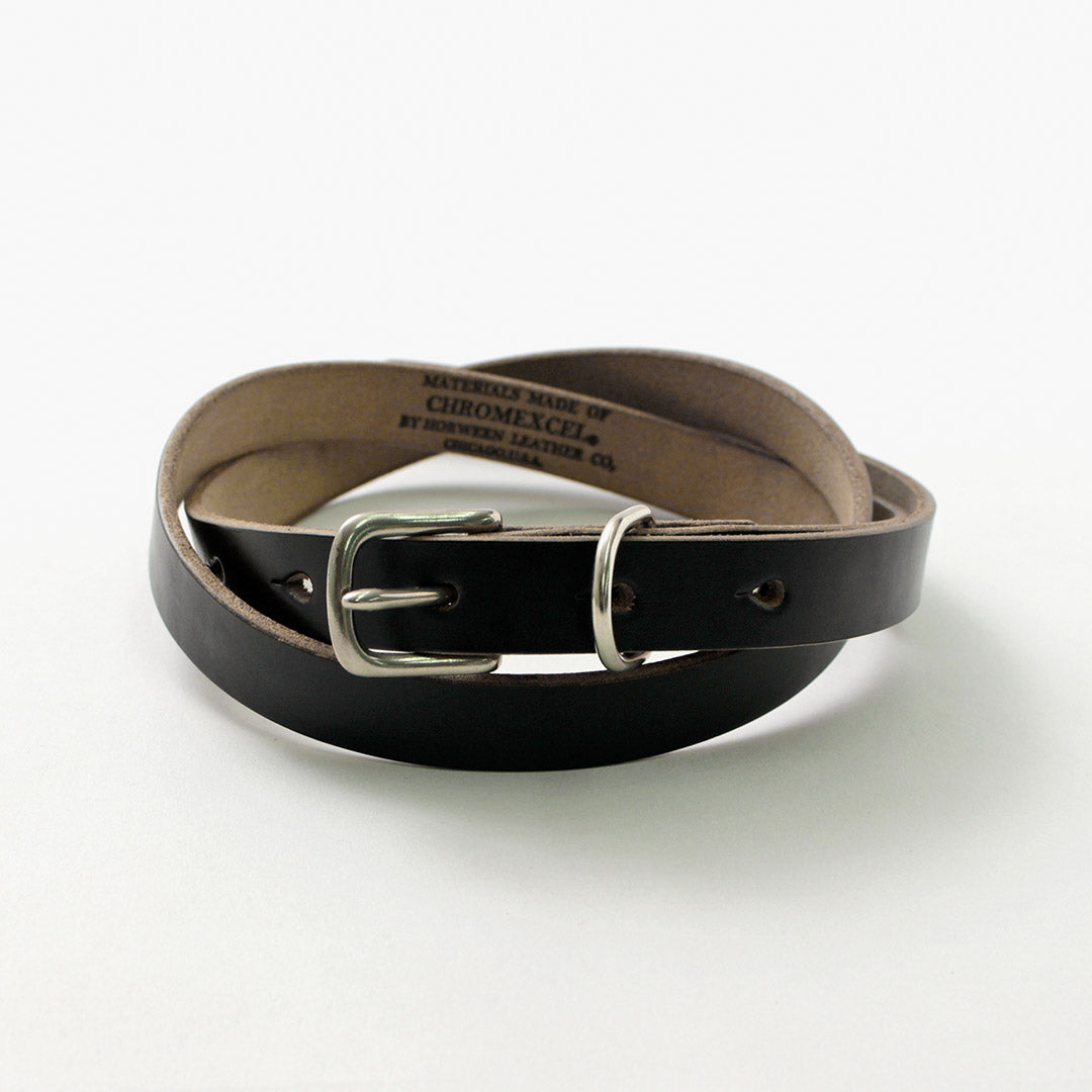 BUTTON WORKS / North & Judd Chromexcel Narrow Leather Belt