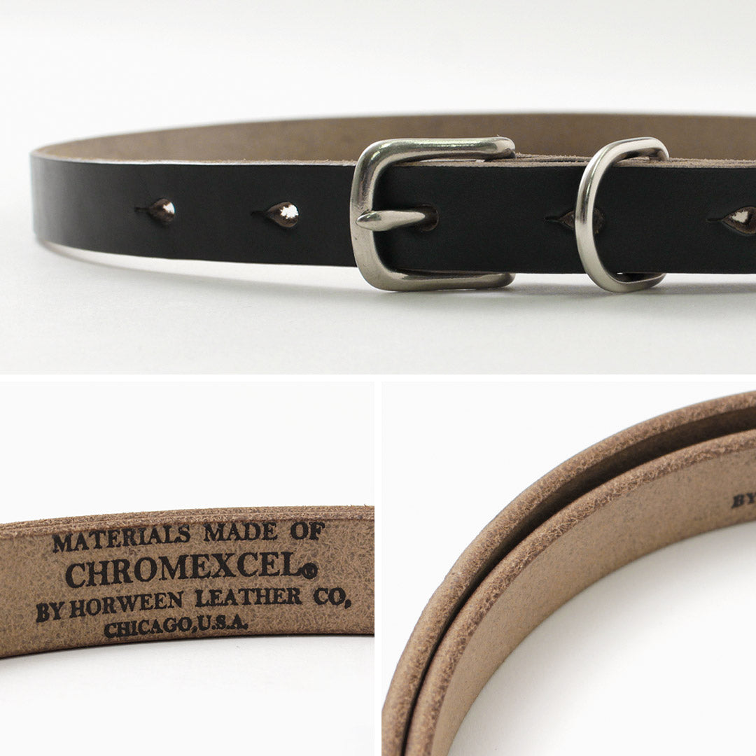 BUTTON WORKS / North & Judd Chromexcel Narrow Leather Belt