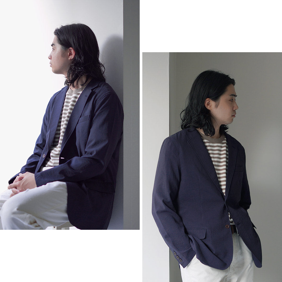 Japan Blue Jeans / Seersucker Summer Summer Instrayed Jacket