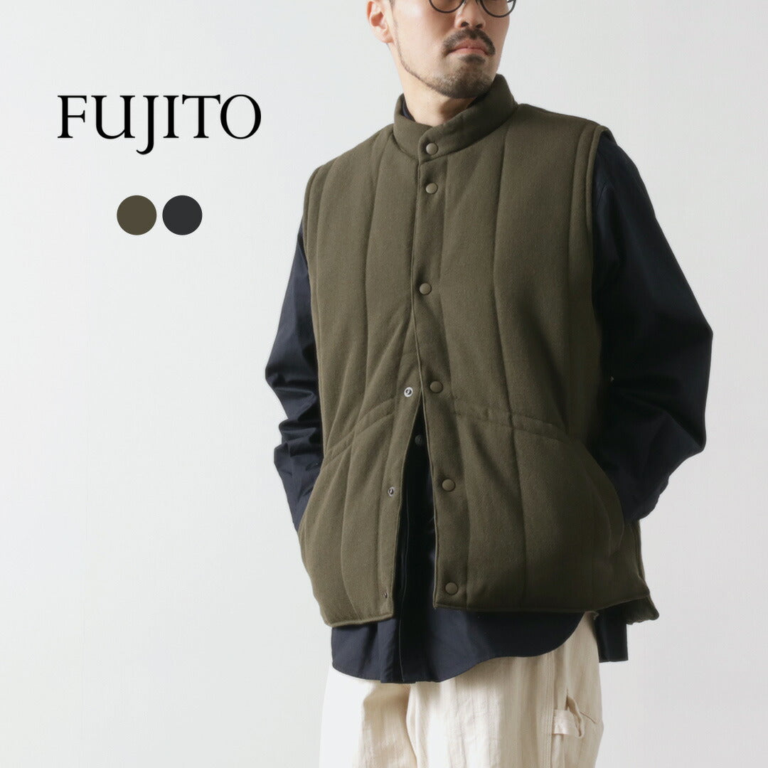 FUJITO / Ski vest Wool serge