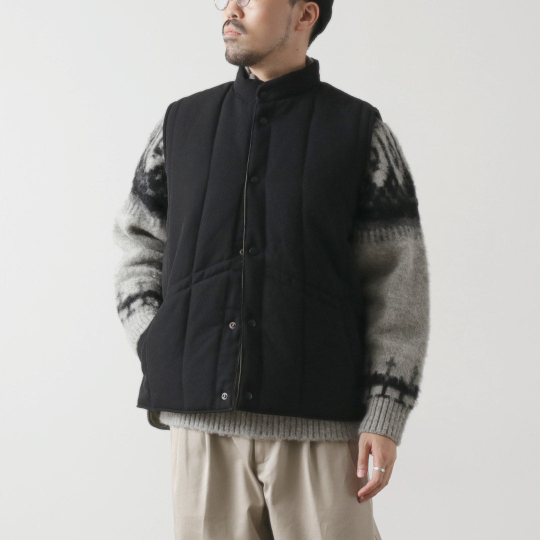 FUJITO / Ski vest Wool serge