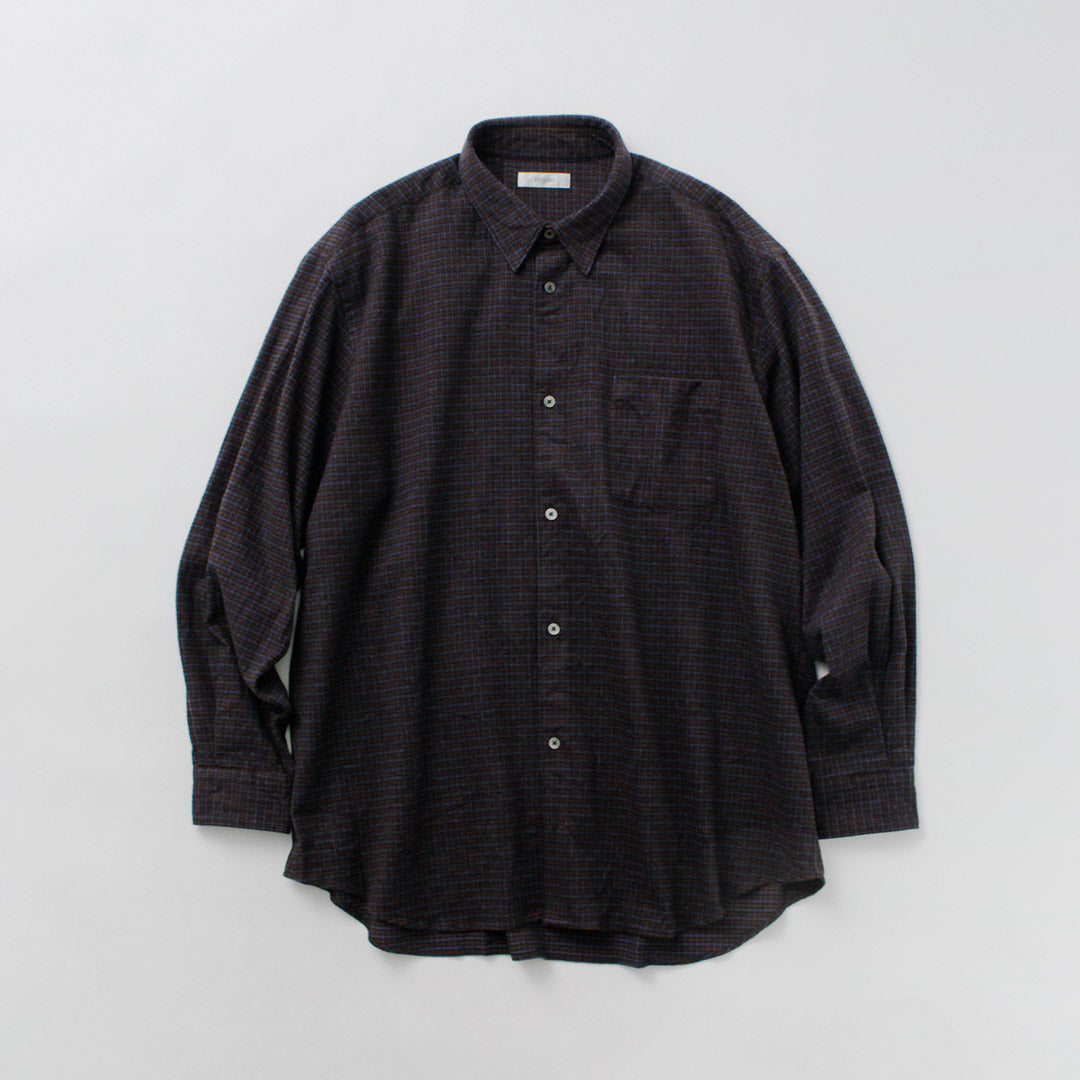 FUJITO / Big Size Shirt micro check