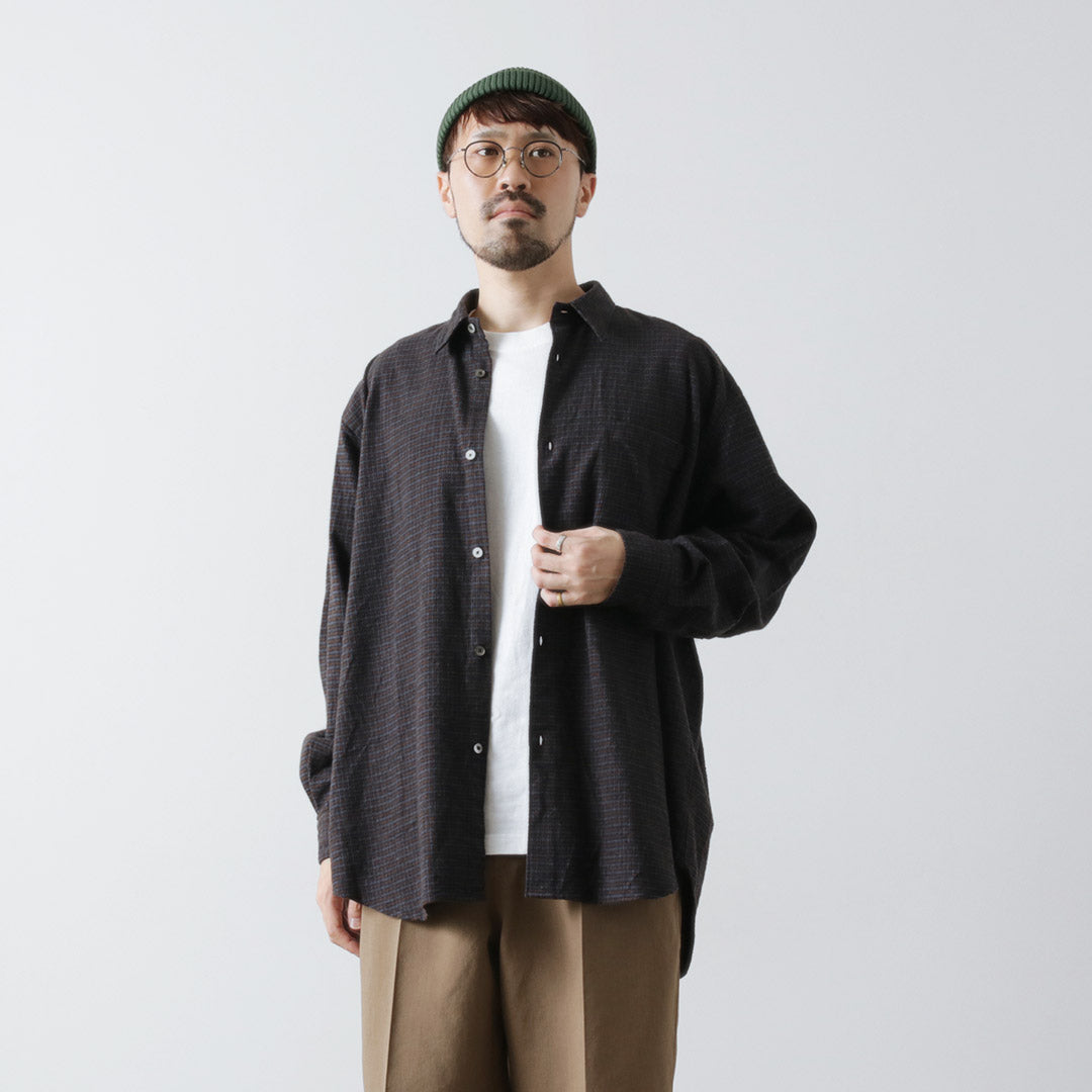 FUJITO / Big Size Shirt micro check