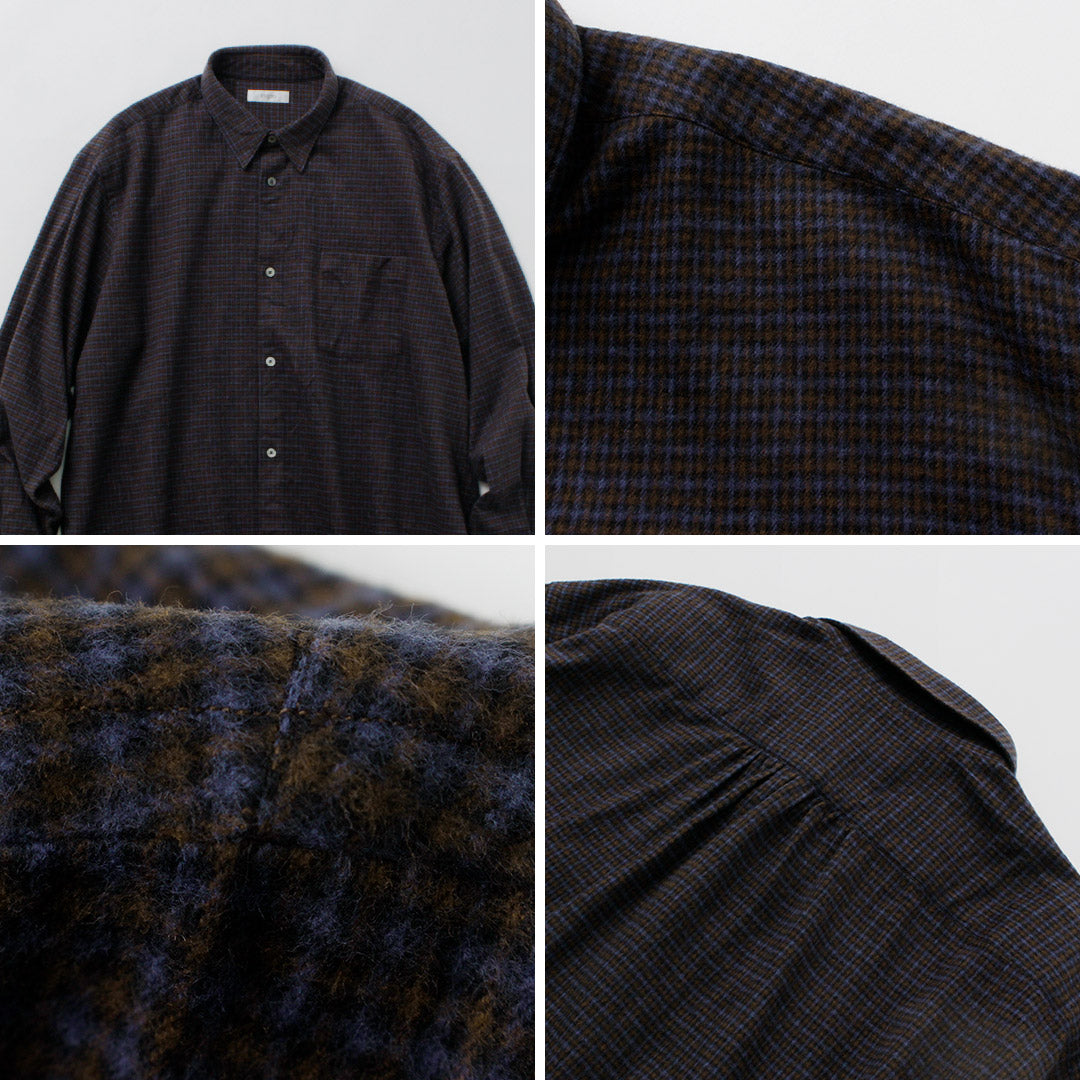 FUJITO / Big Size Shirt micro check