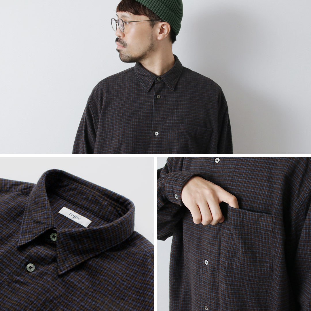 FUJITO / Big Size Shirt micro check