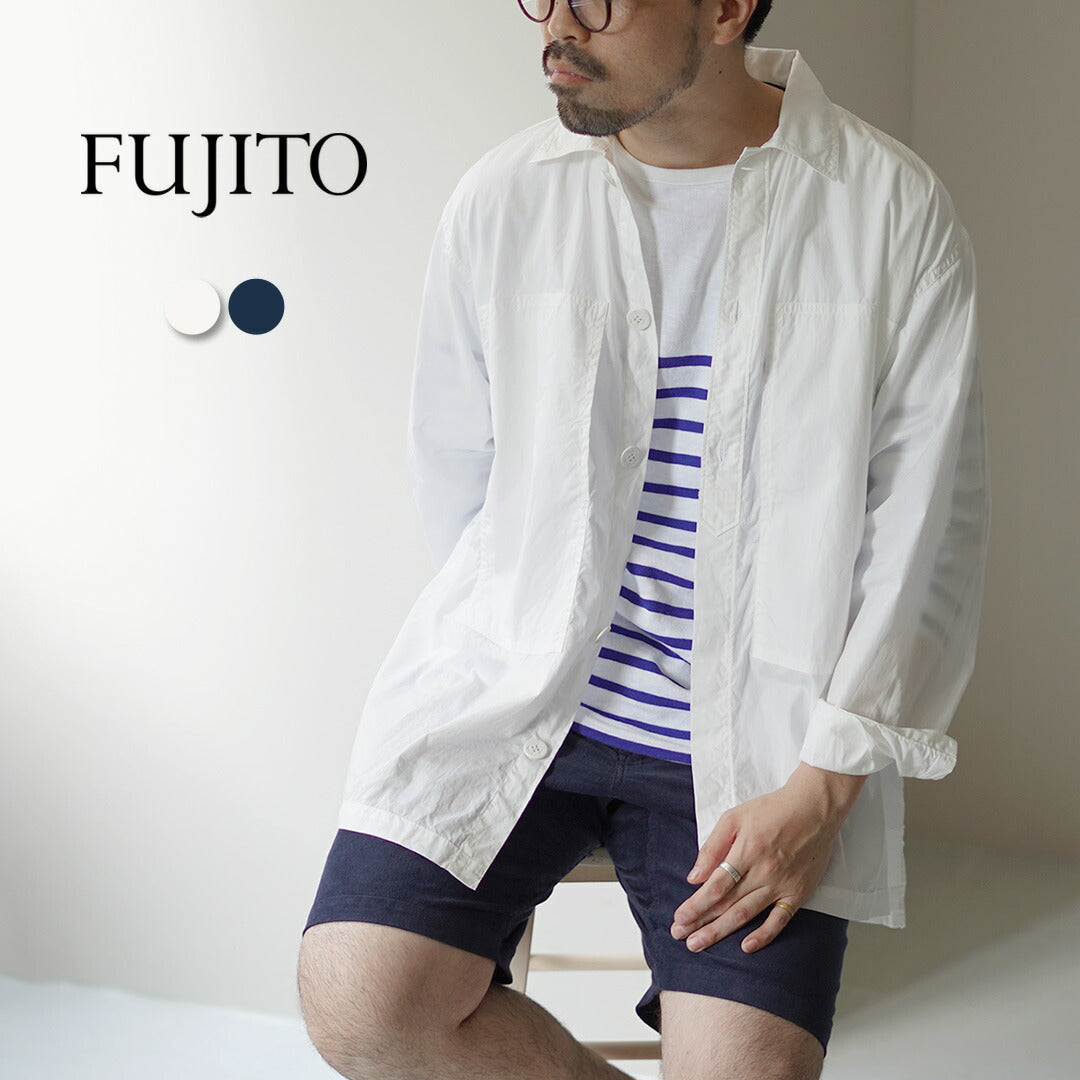 Fujito / camisa del ejército algodón ancho