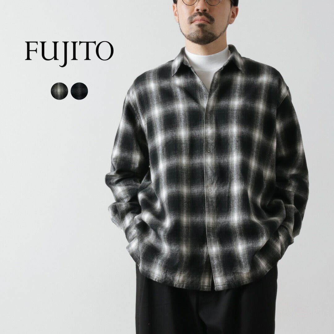 Fujito / Ring Shirt Ombre Check