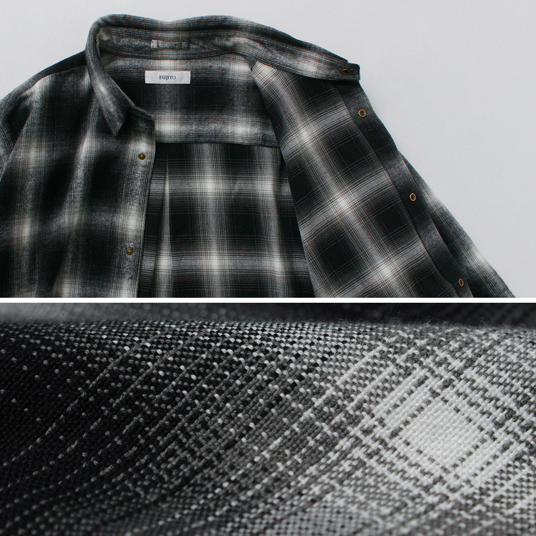 Fujito / Ring Shirt Ombre Check