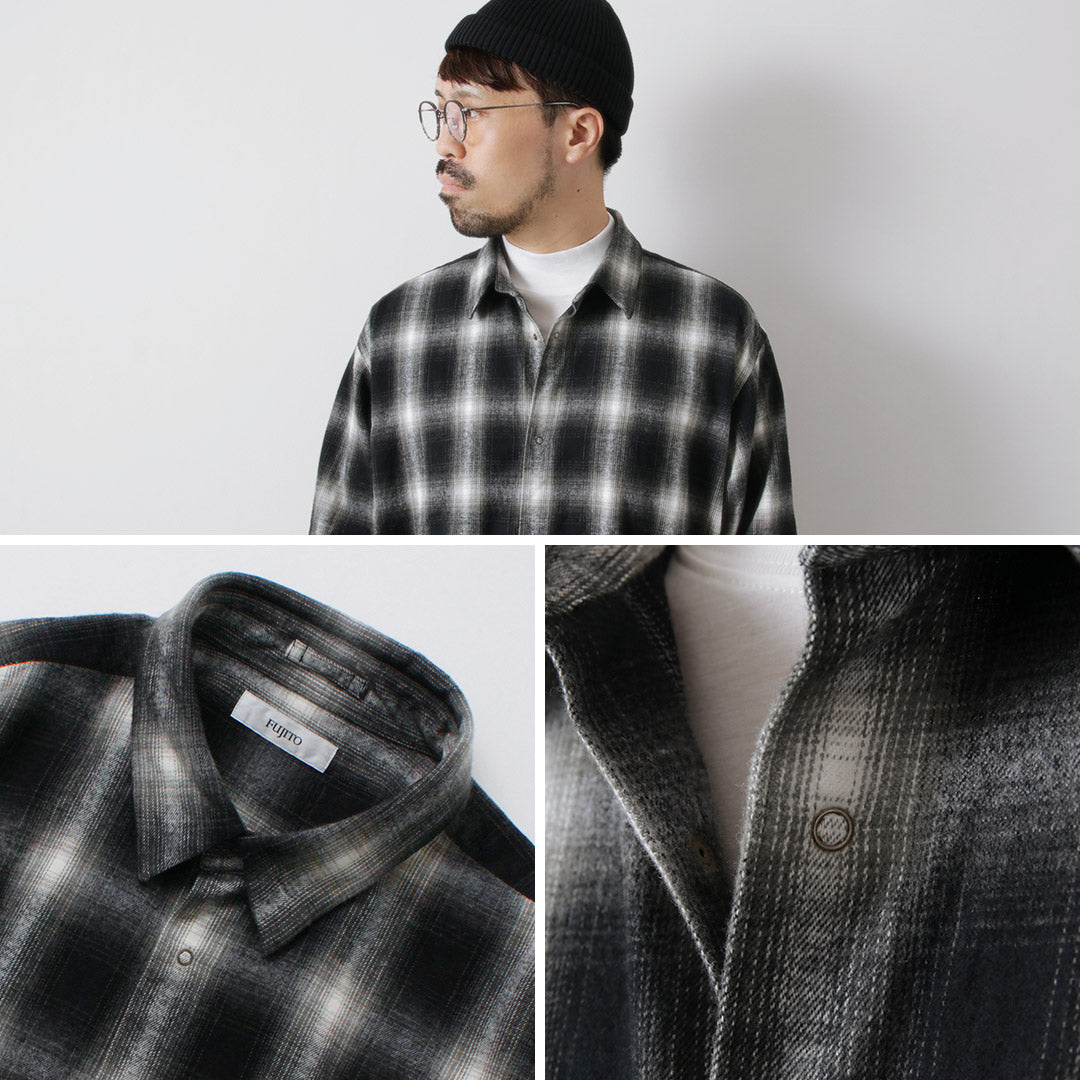 Fujito / Ring Shirt Ombre Check