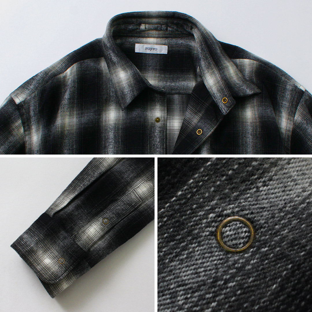 Fujito / Ring Shirt Ombre Check