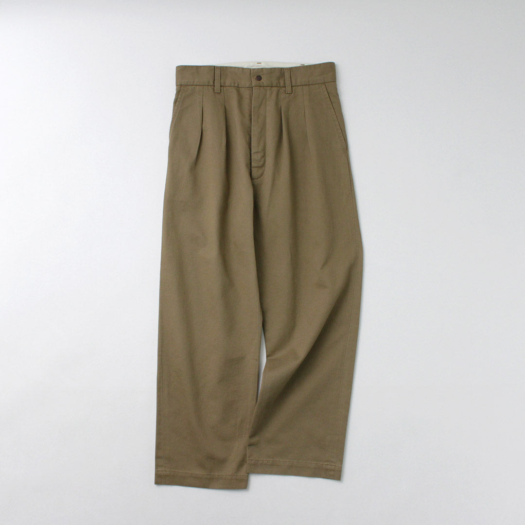 FUJITO / 2-Tuck Trousers Chino