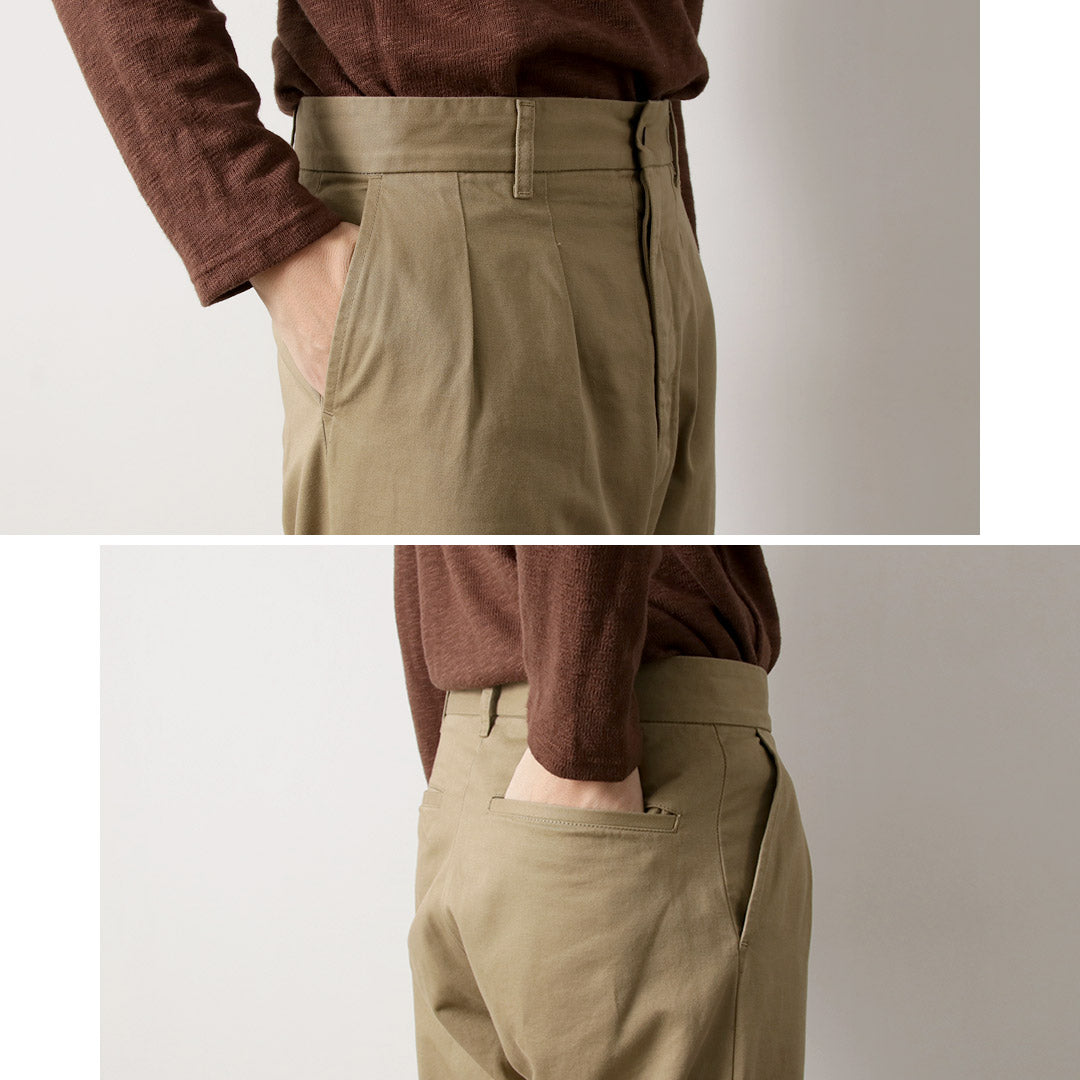 FUJITO / 2-Tuck Trousers Chino