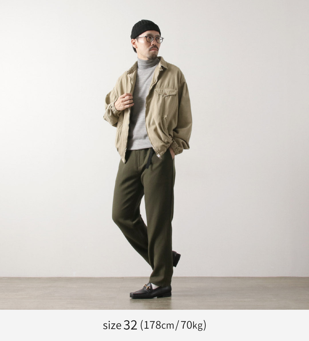 FUJITO / N.O.UN Beltless Pants Wool Serge