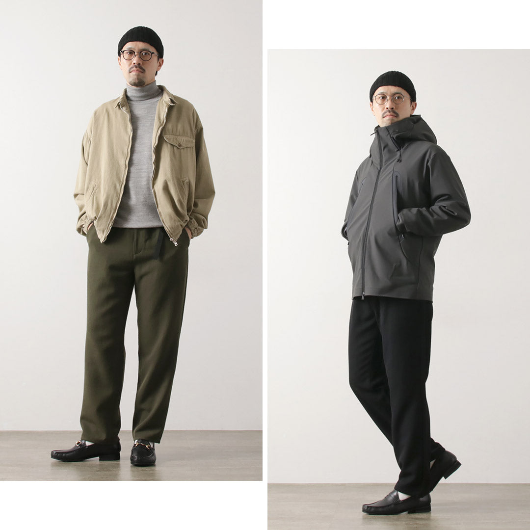 FUJITO / N.O.UN Beltless Pants Wool Serge