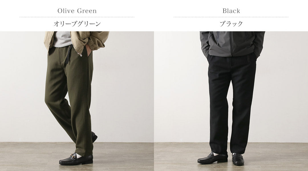 FUJITO / N.O.UN Beltless Pants Wool Serge