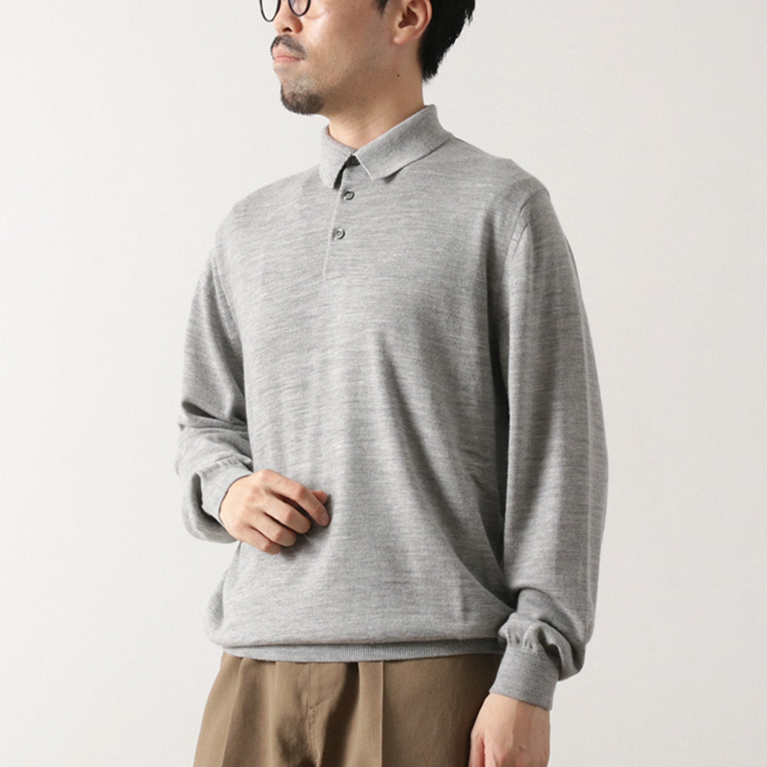 MOONCASTLE / Extra Fine Merino Wool Polo Neck Knit