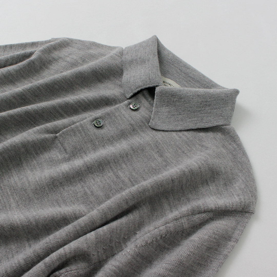 MOONCASTLE / Extra Fine Merino Wool Polo Neck Knit