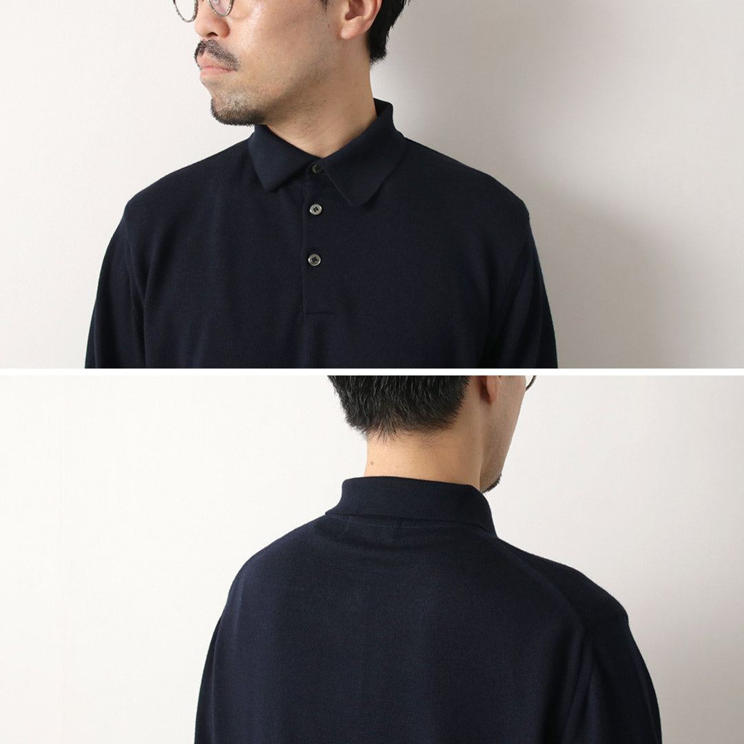 MOONCASTLE / Extra Fine Merino Wool Polo Neck Knit