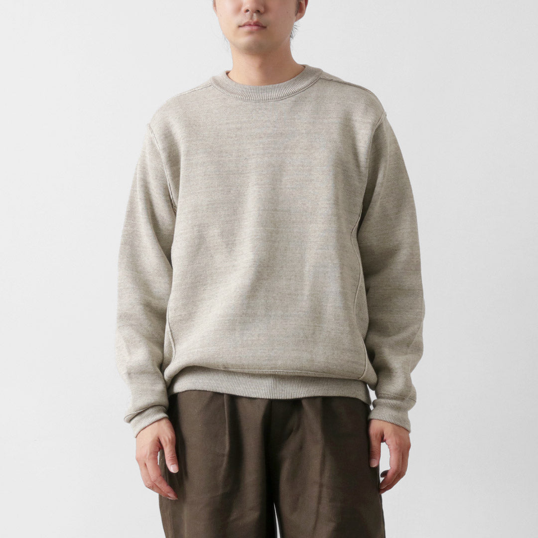 UNDYED / Knit Double Face Trim Crew Colored Organic Cotton