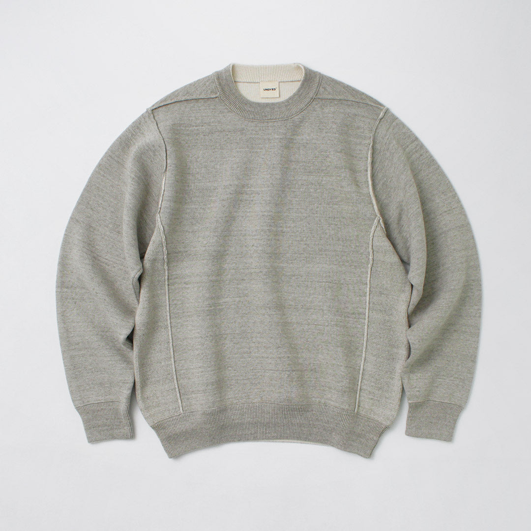 UNDYED / Knit Double Face Trim Crew Colored Organic Cotton