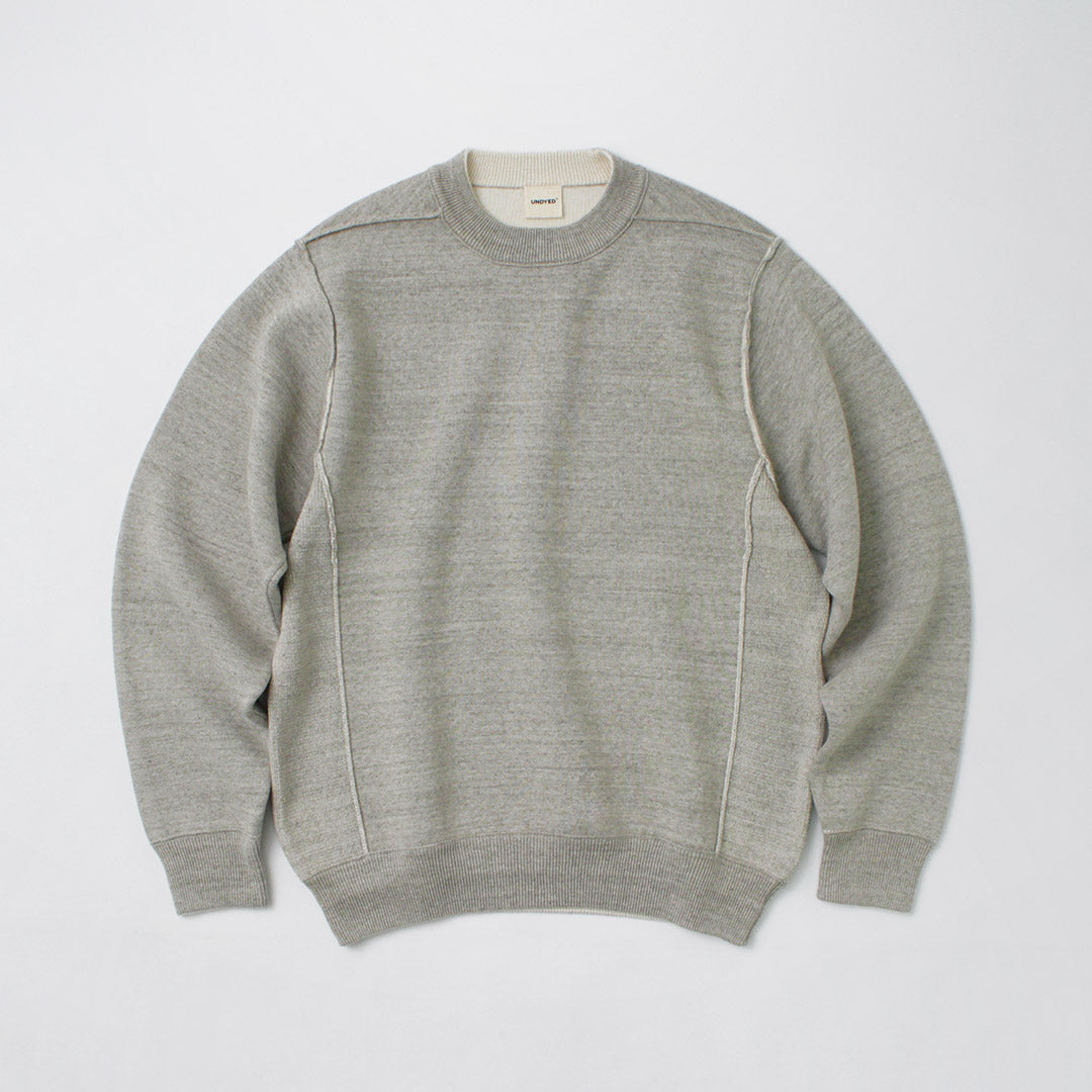 UNDYED / Knit Double Face Trim Crew Colored Organic Cotton