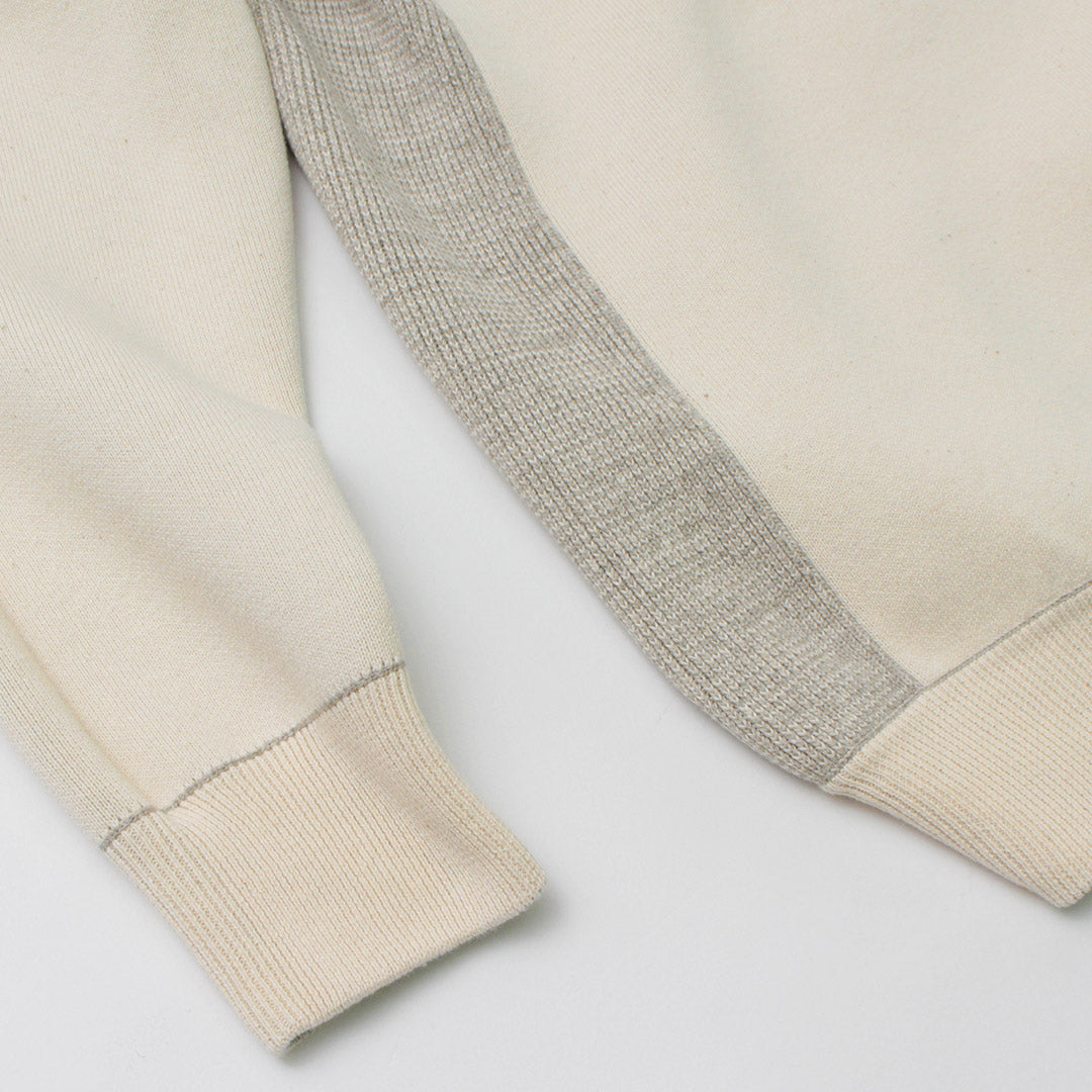 UNDYED / Knit Double Face Trim Crew Colored Organic Cotton