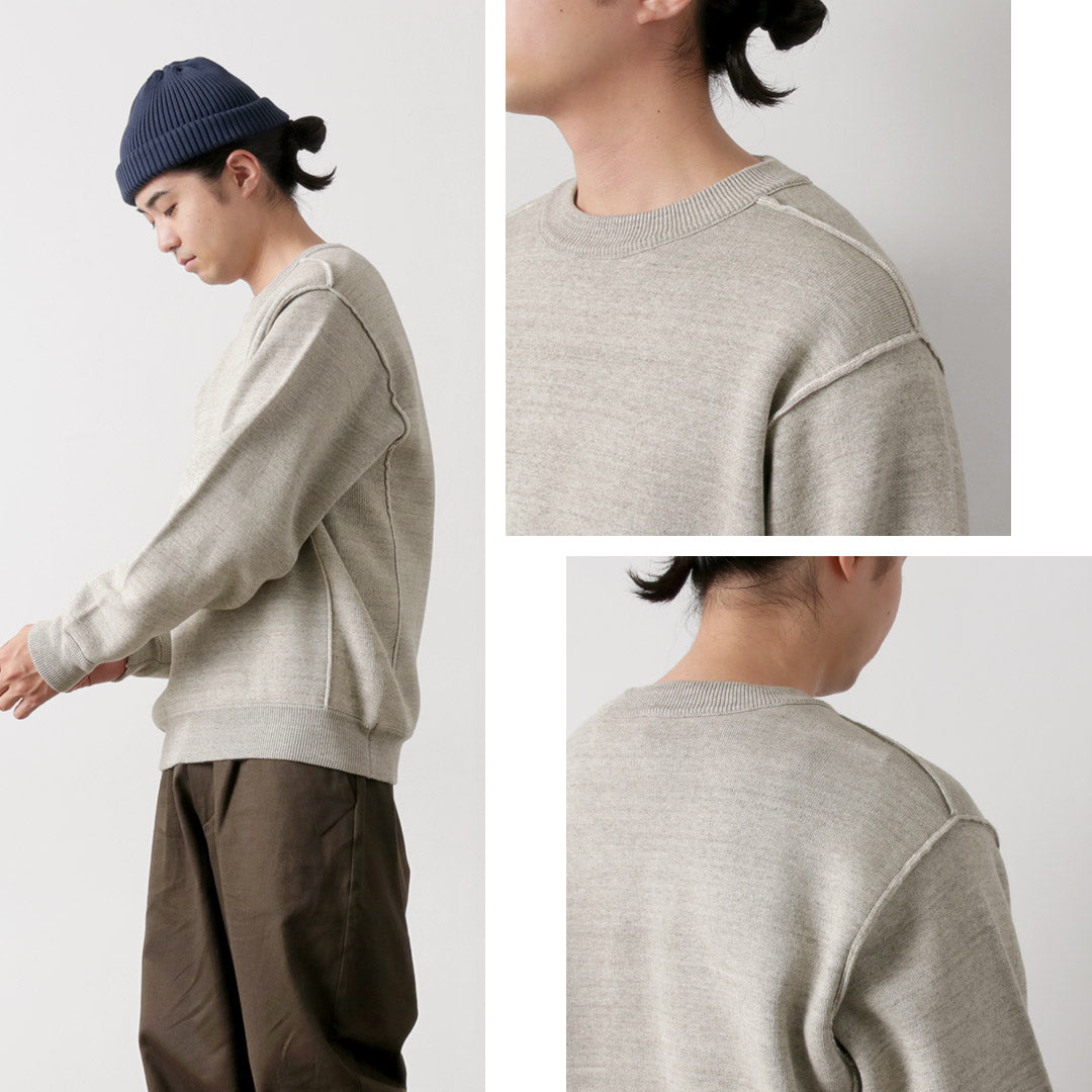 UNDYED / Knit Double Face Trim Crew Colored Organic Cotton