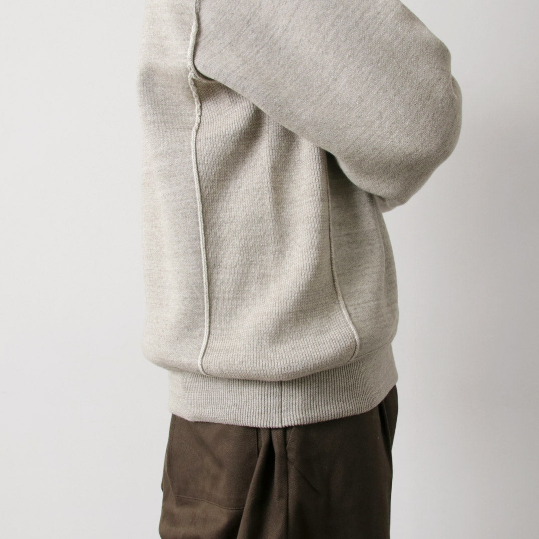 UNDYED / Knit Double Face Trim Crew Colored Organic Cotton