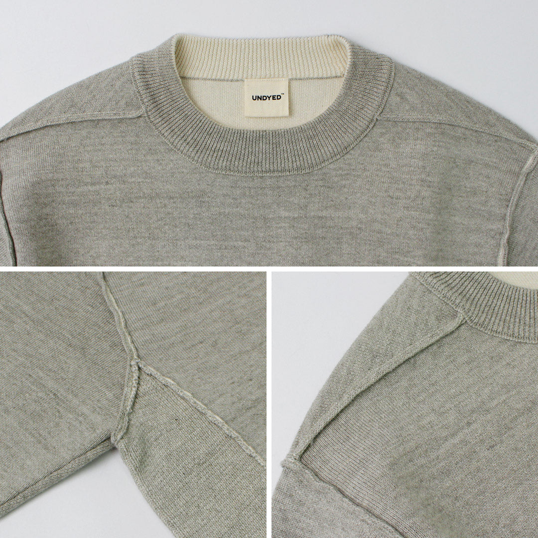 UNDYED / Knit Double Face Trim Crew Colored Organic Cotton