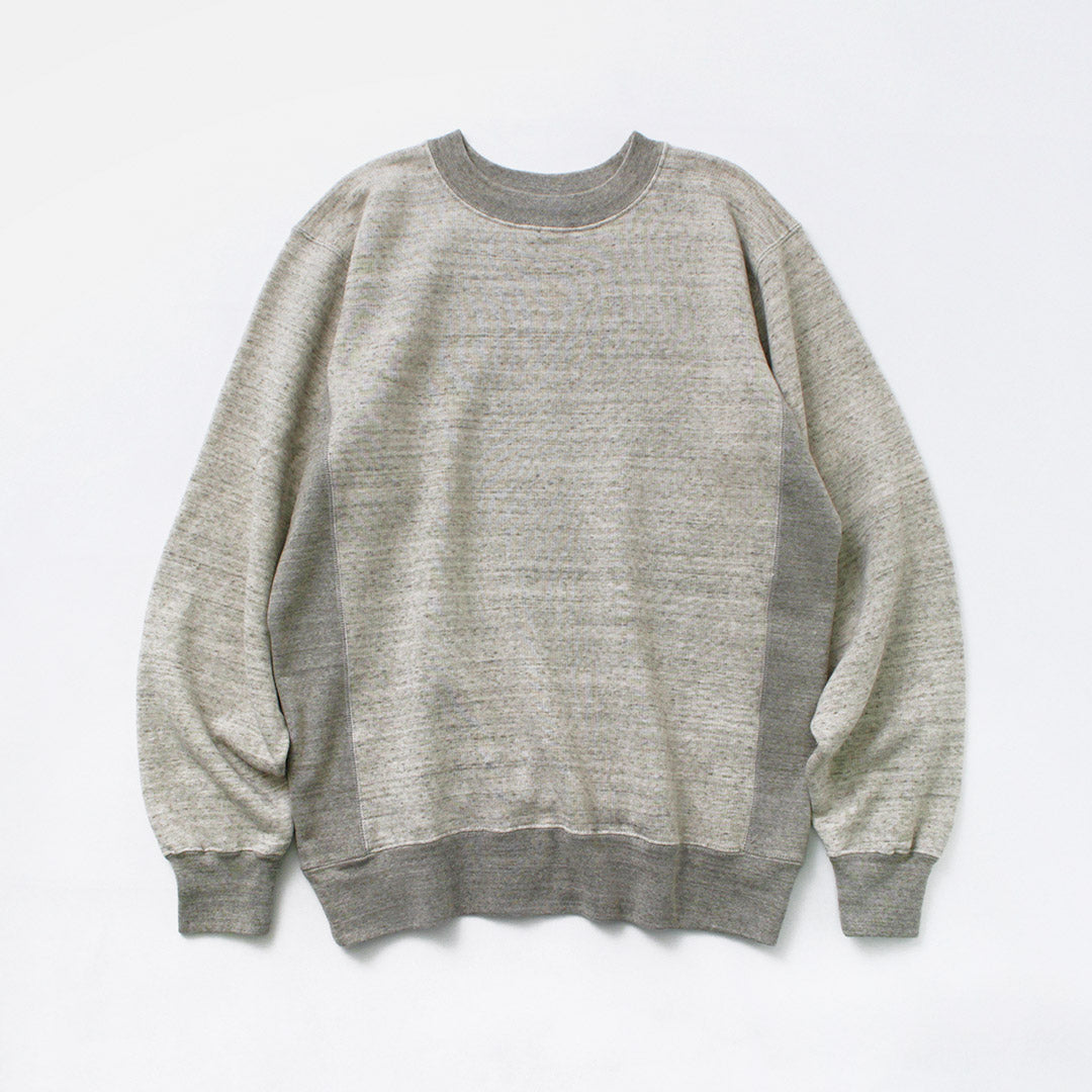 UNDYED / Lined Crew Neck Sweatshirt Colored Organic Cotton