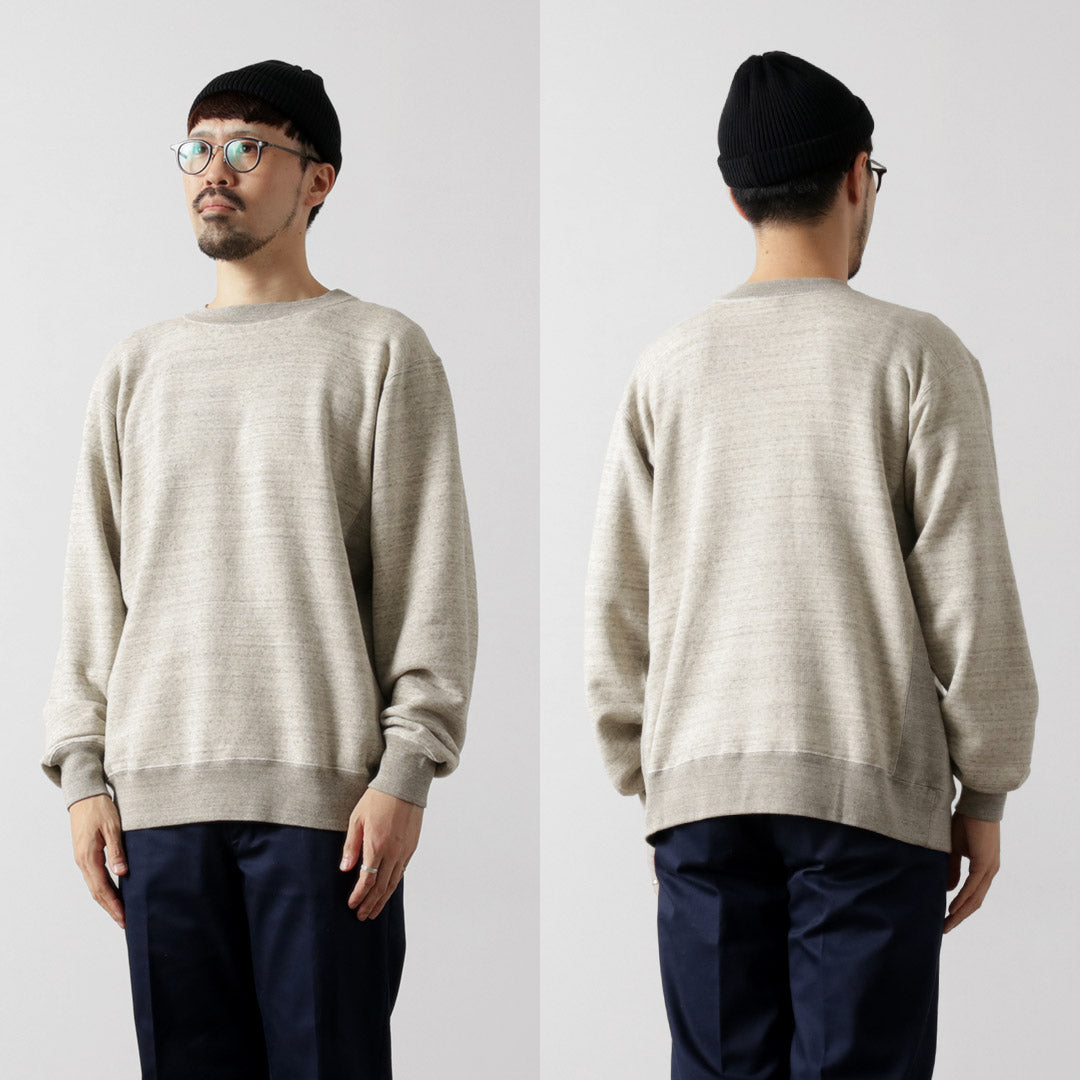 UNDYED / Lined Crew Neck Sweatshirt Colored Organic Cotton