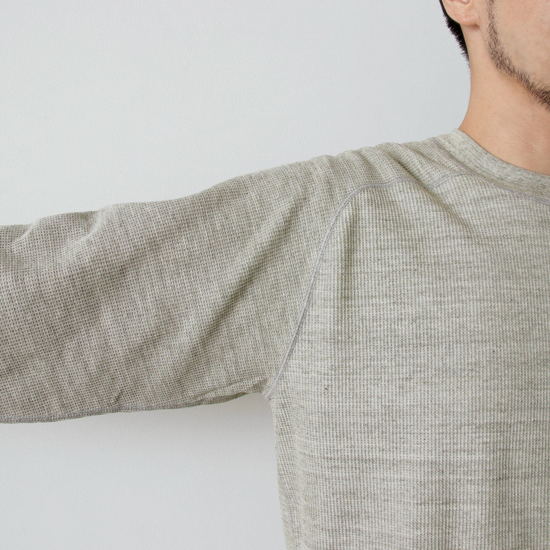 UNDYED / Waffle Sweatshirt Colored Organic Cotton