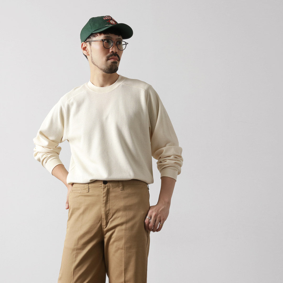 UNDYED / Waffle Sweatshirt Colored Organic Cotton