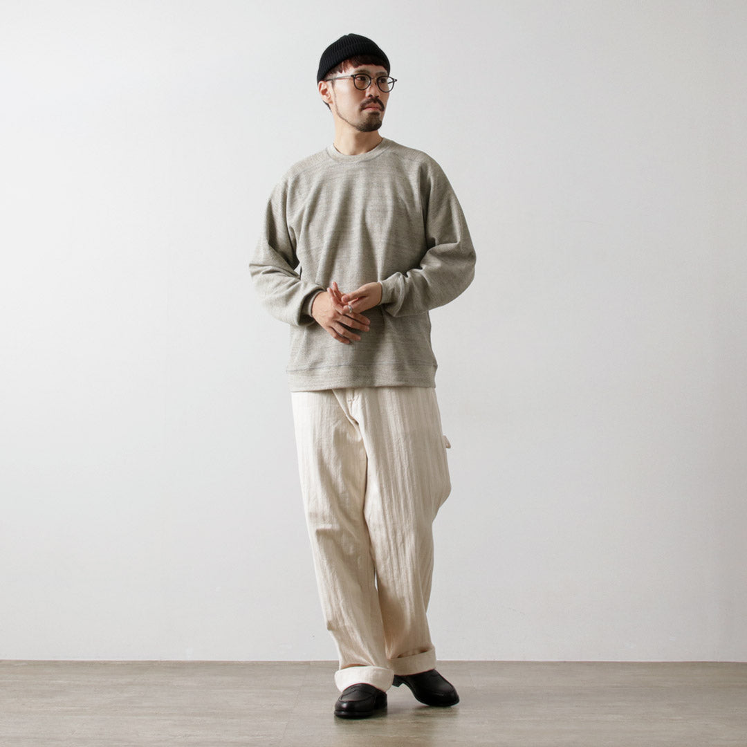 UNDYED / Waffle Sweatshirt Colored Organic Cotton