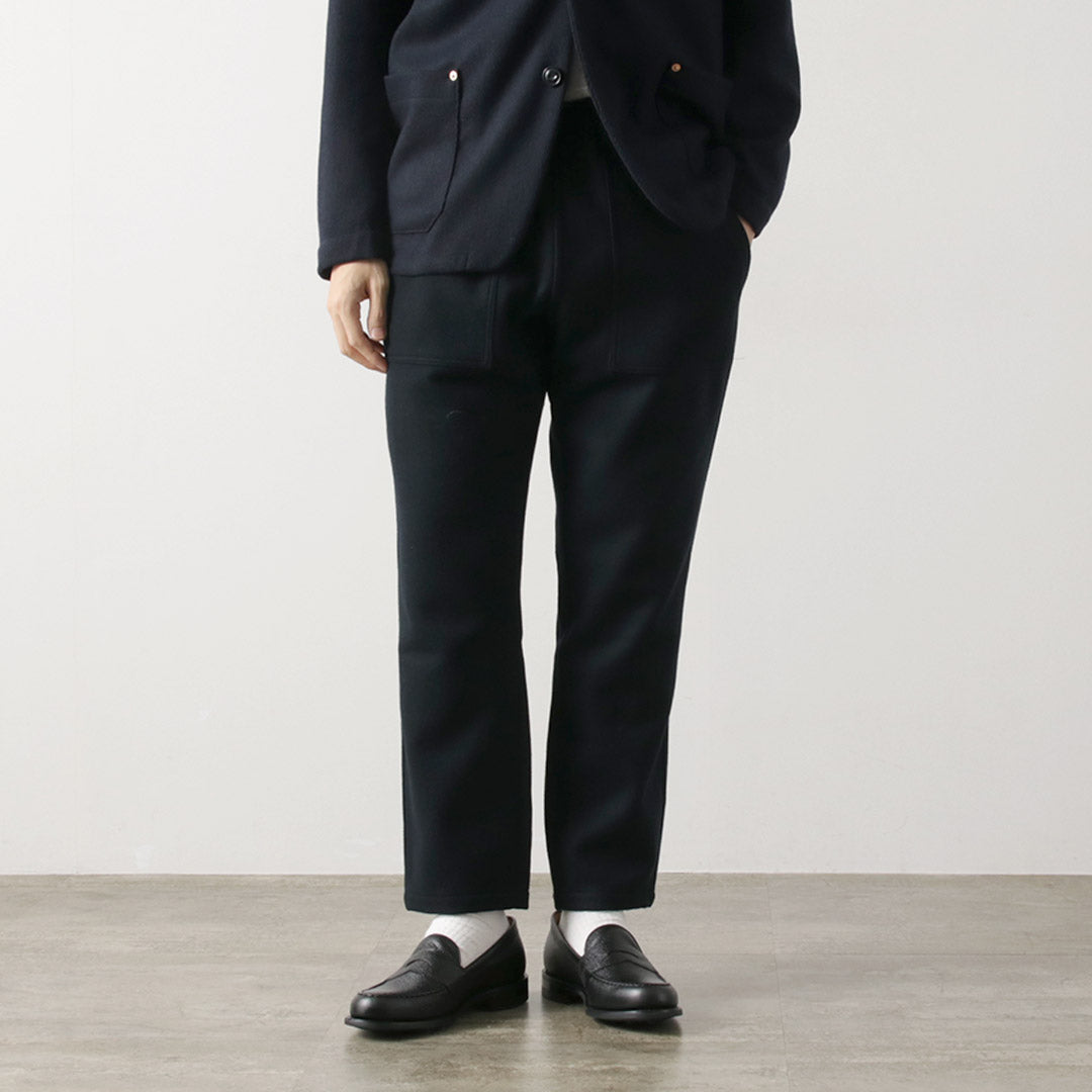 RE MADE IN TOKYO JAPAN / Super 140 Wool Melton Easy Slacks