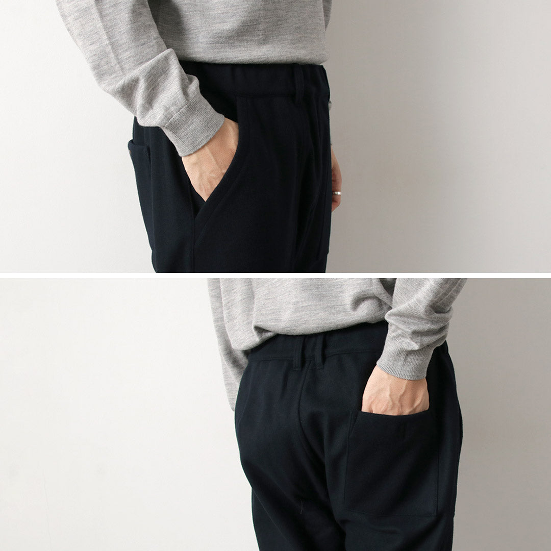 RE MADE IN TOKYO JAPAN / Super 140 Wool Melton Easy Slacks