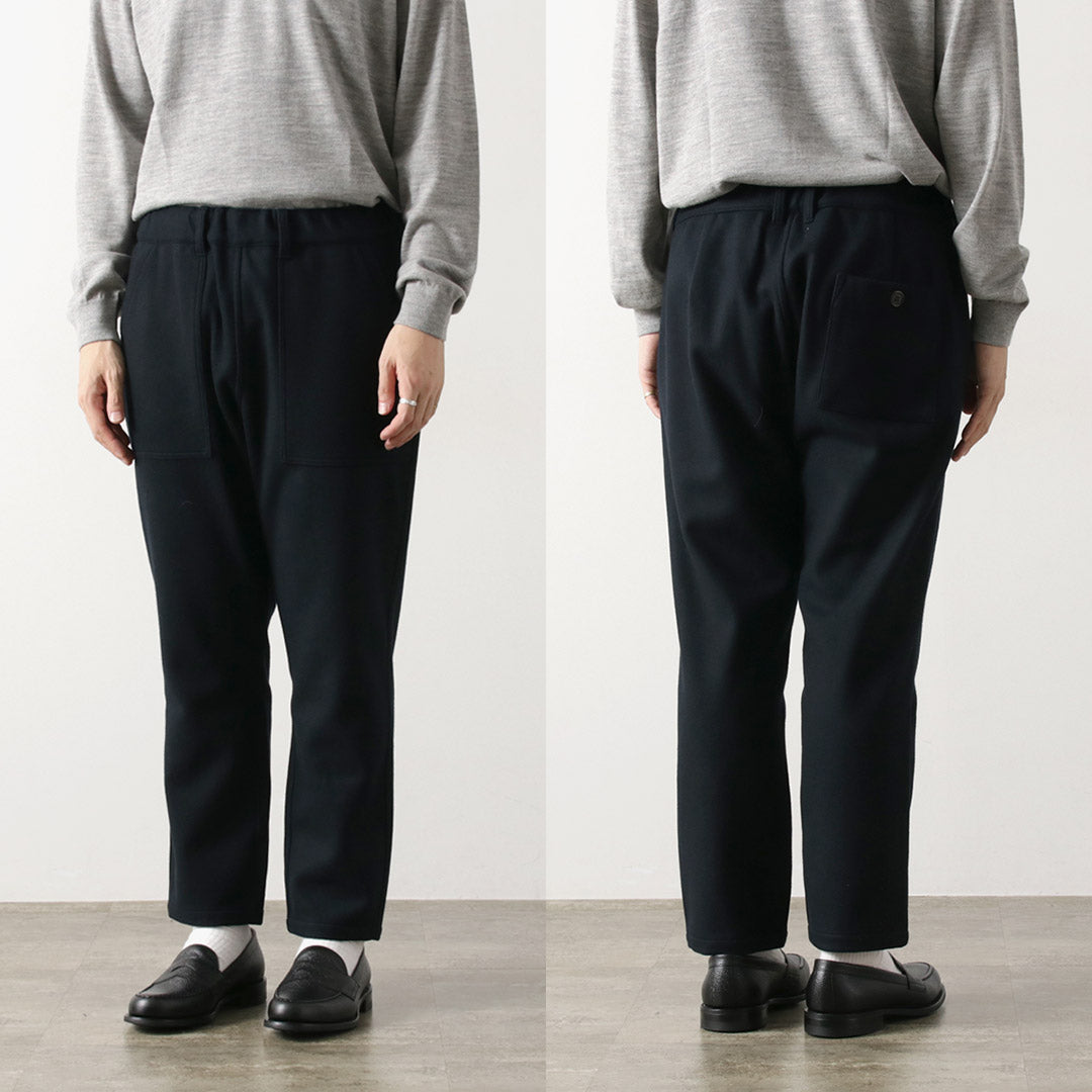 RE MADE IN TOKYO JAPAN / Super 140 Wool Melton Easy Slacks